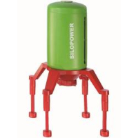 siku 5602, SILOPOWER Staande silo, 1:32, kunststof, groen/rood, instelbare doorrijhoogte voor modellen met schaal 1:32 tot 1:87